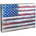 Clean Choice American Flag Rustic Art on Board Wall Decor CL2959957